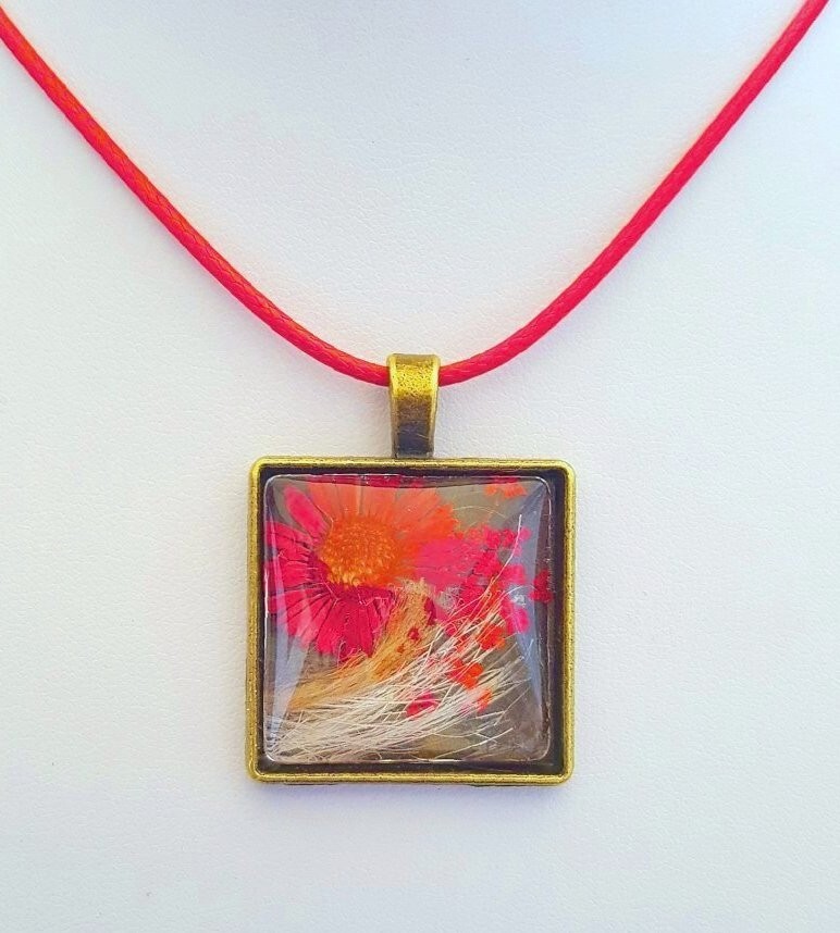 Memorial/Remembrance Pendant for Necklace – CUSTOM MADE with fur or ashes etc.