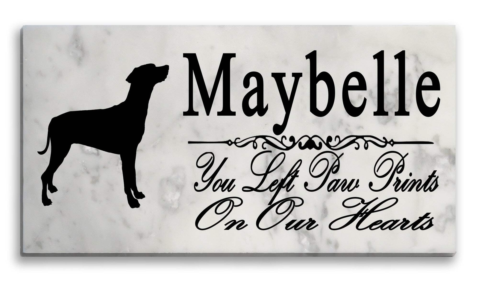 German Pinscher Memorial Stone Personalized Dog Garden Plaque Grave Marker Outdo