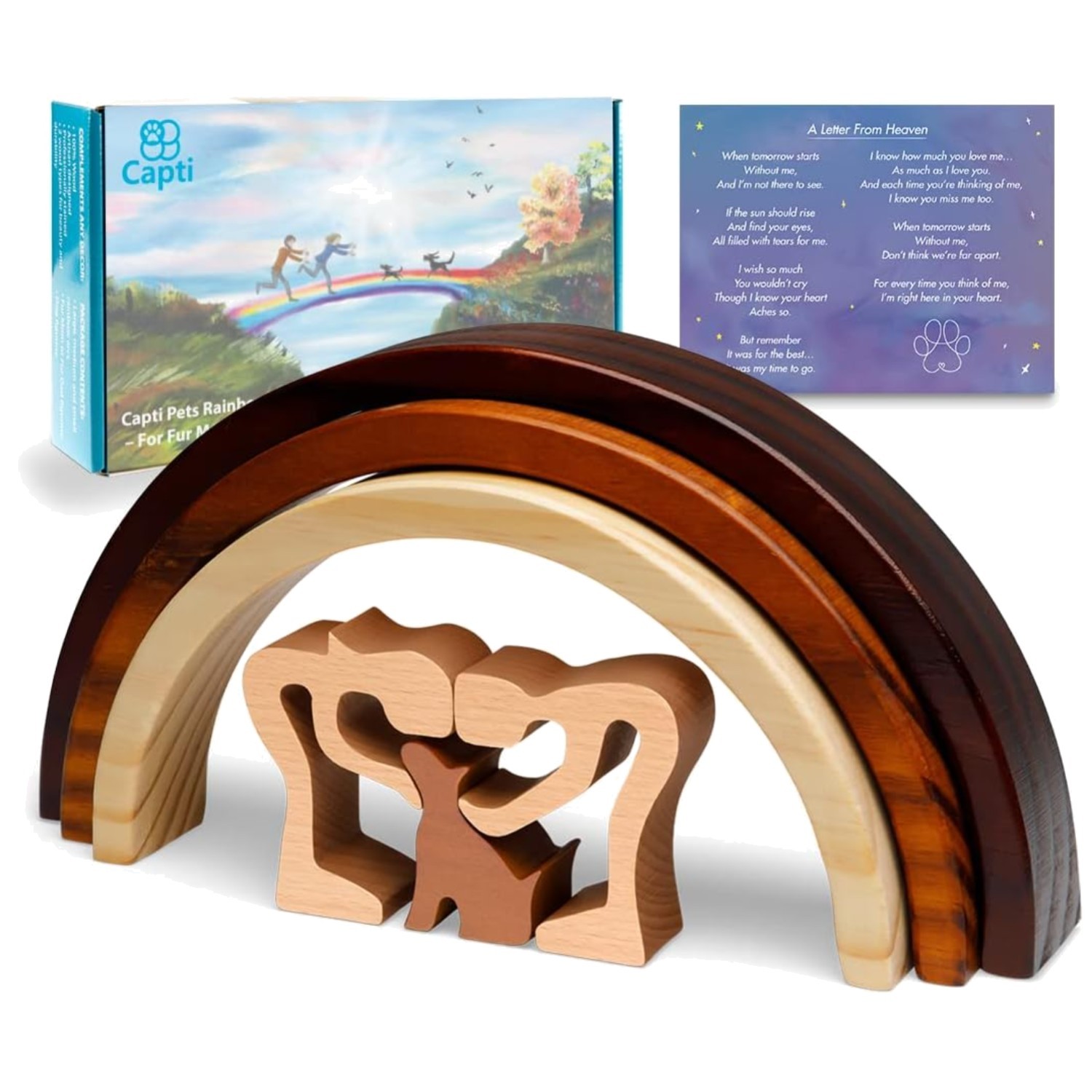 Handcrafted Wood Pet Memorial – Sympathy Keepsake