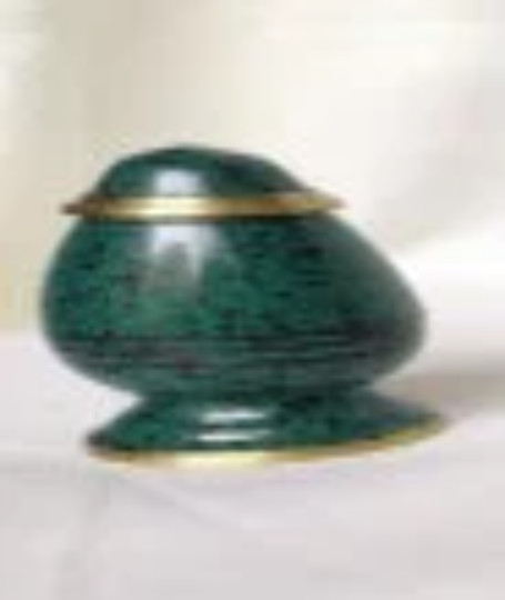 Handcrafted Beautiful PET URN for Memorial 5x5x7.5 CM Gun Paint Modern ITC1028