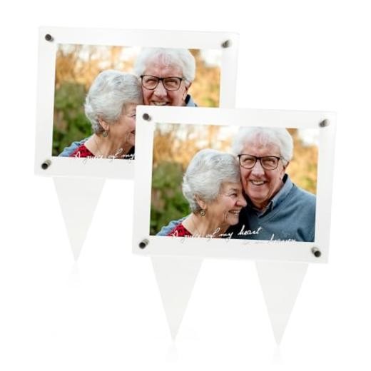 5×7 Waterproof Picture Frame for Grave Always in My Heart My heart in heaven