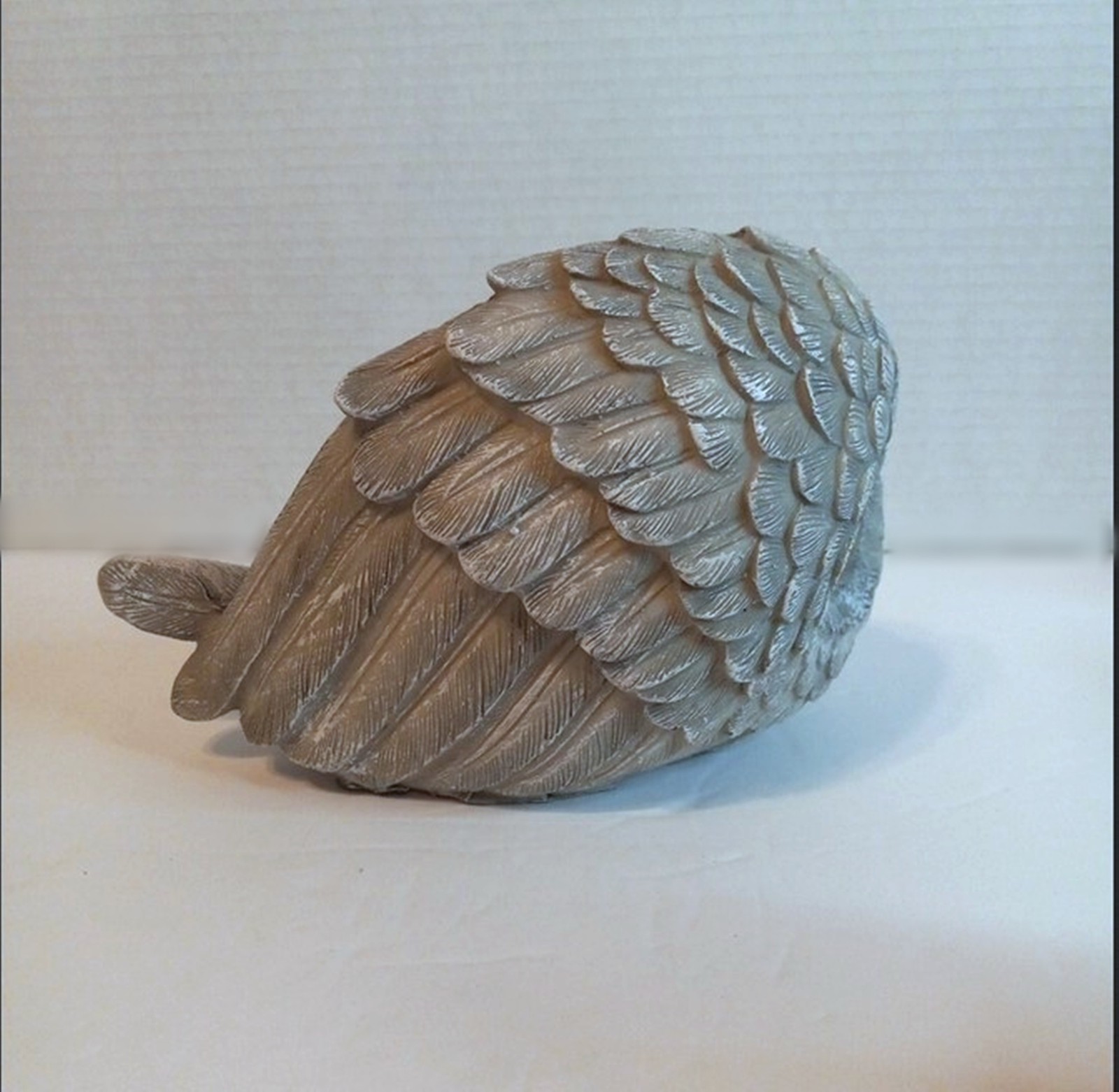 Cat Sleeping in Angel Wings Pet Garden Memorial Resin Statue