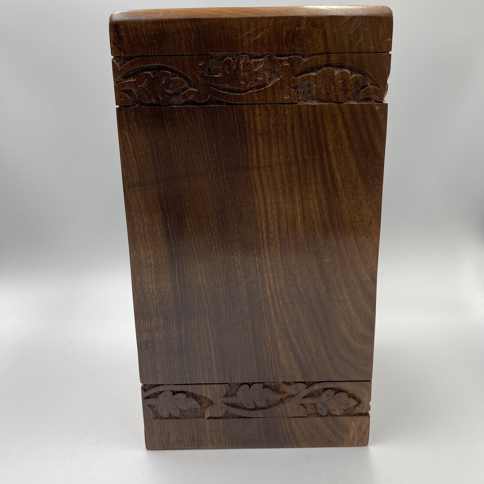 INTAJ Handmade Rosewood Urn – Tree of Life Wooden Urn (Soulful Tree)