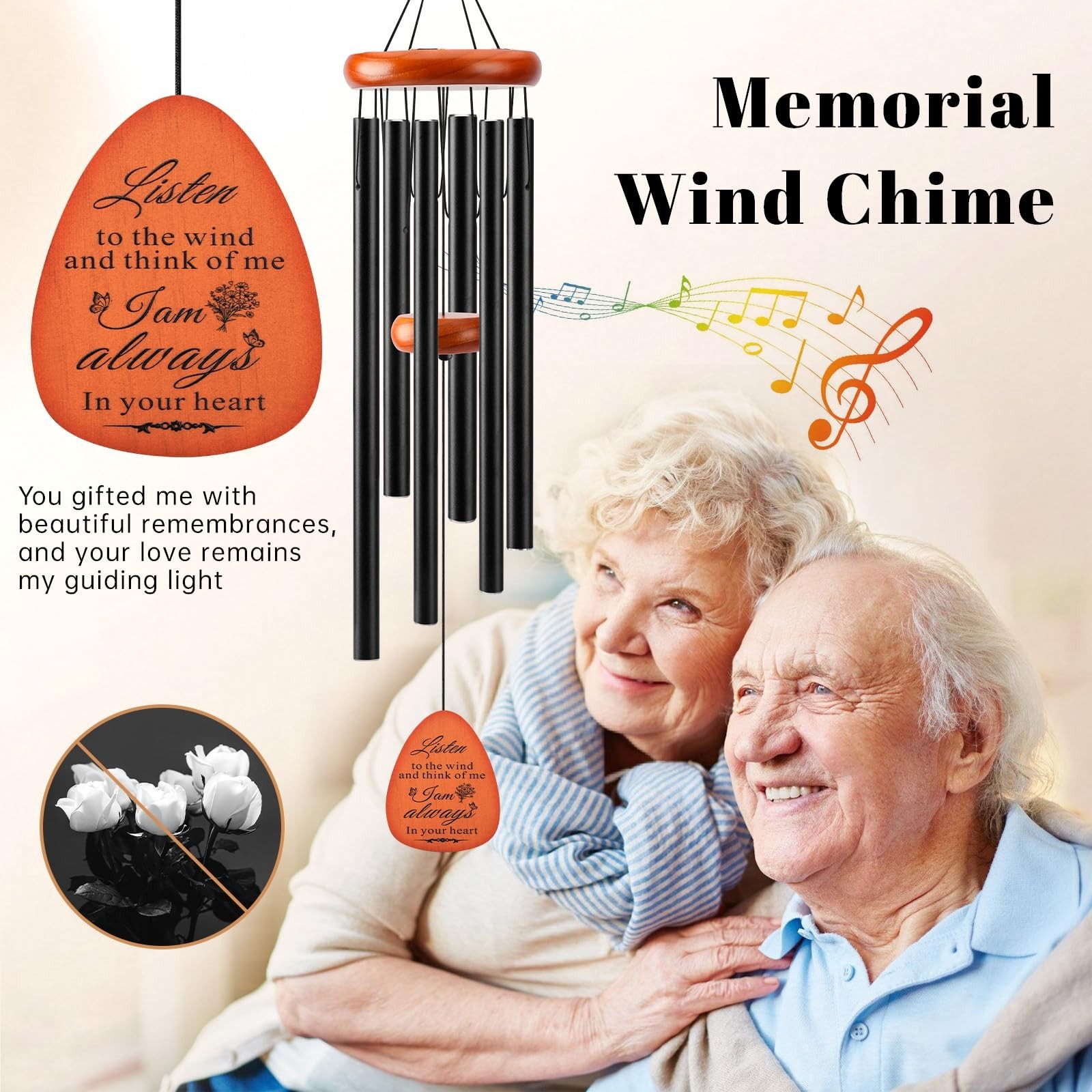 Sympathy Gifts for Loss of Loved One Memorial Wind Chimes Sympathy/Bereavemen…