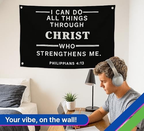 3×5 Ft Religious Christian Polyester Single Sided Flag I Can Do All Things