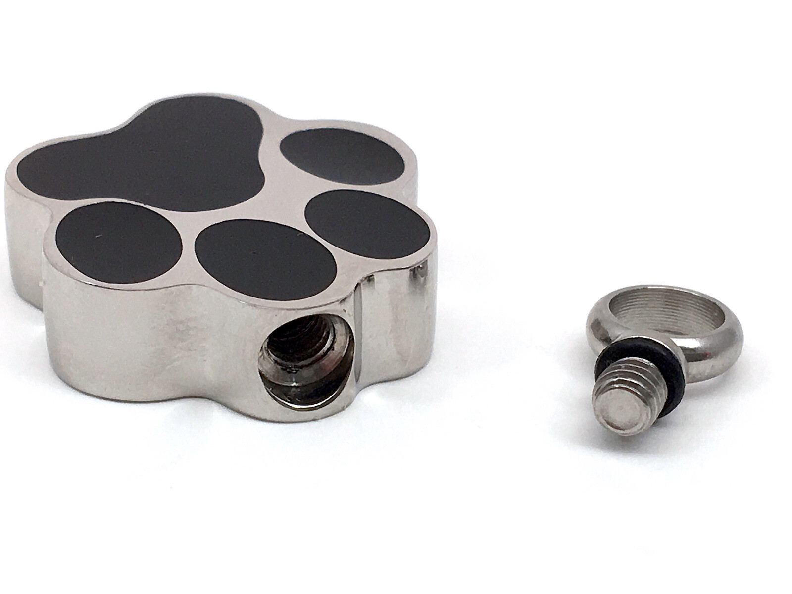 Pet Cremation Jewelry Necklace Pendant Urn Holds Ash Paw Print Dog Cat Memorial