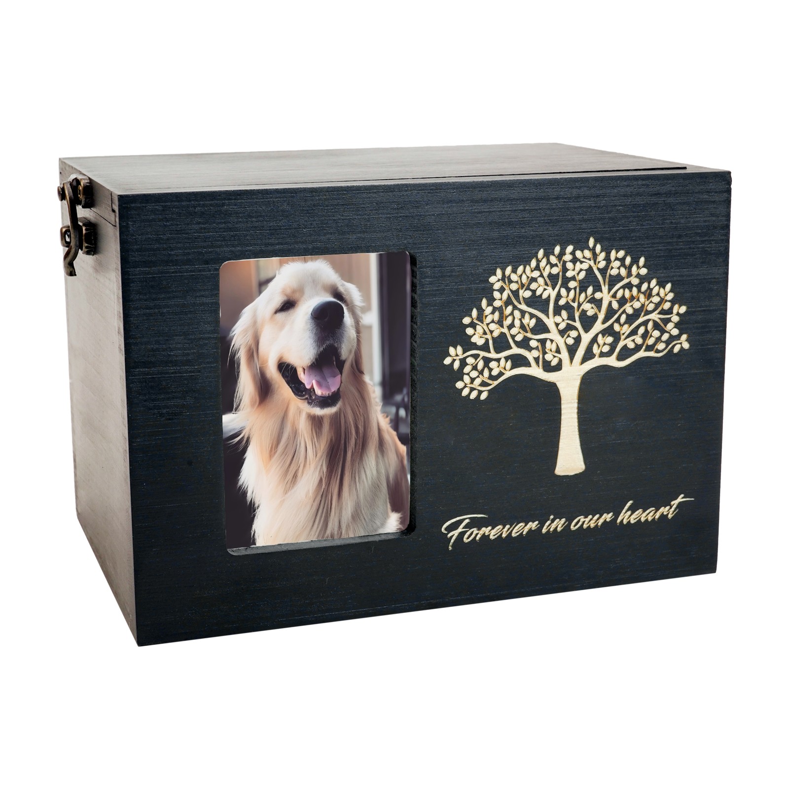 Wooden Pet Memorial Urn For Dog & Cat Ashes Loss Pet Memorial Remembrance Gift
