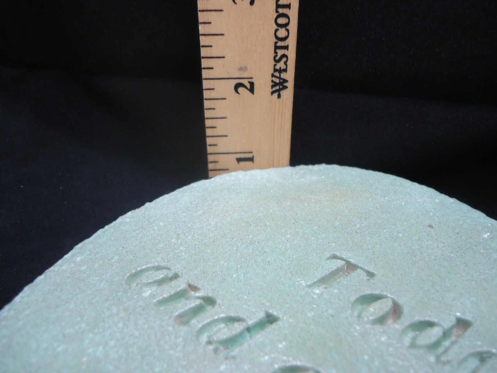 Concrete Stone Memorial Heart Remembrance of Loved Person or Pet Hand Poured