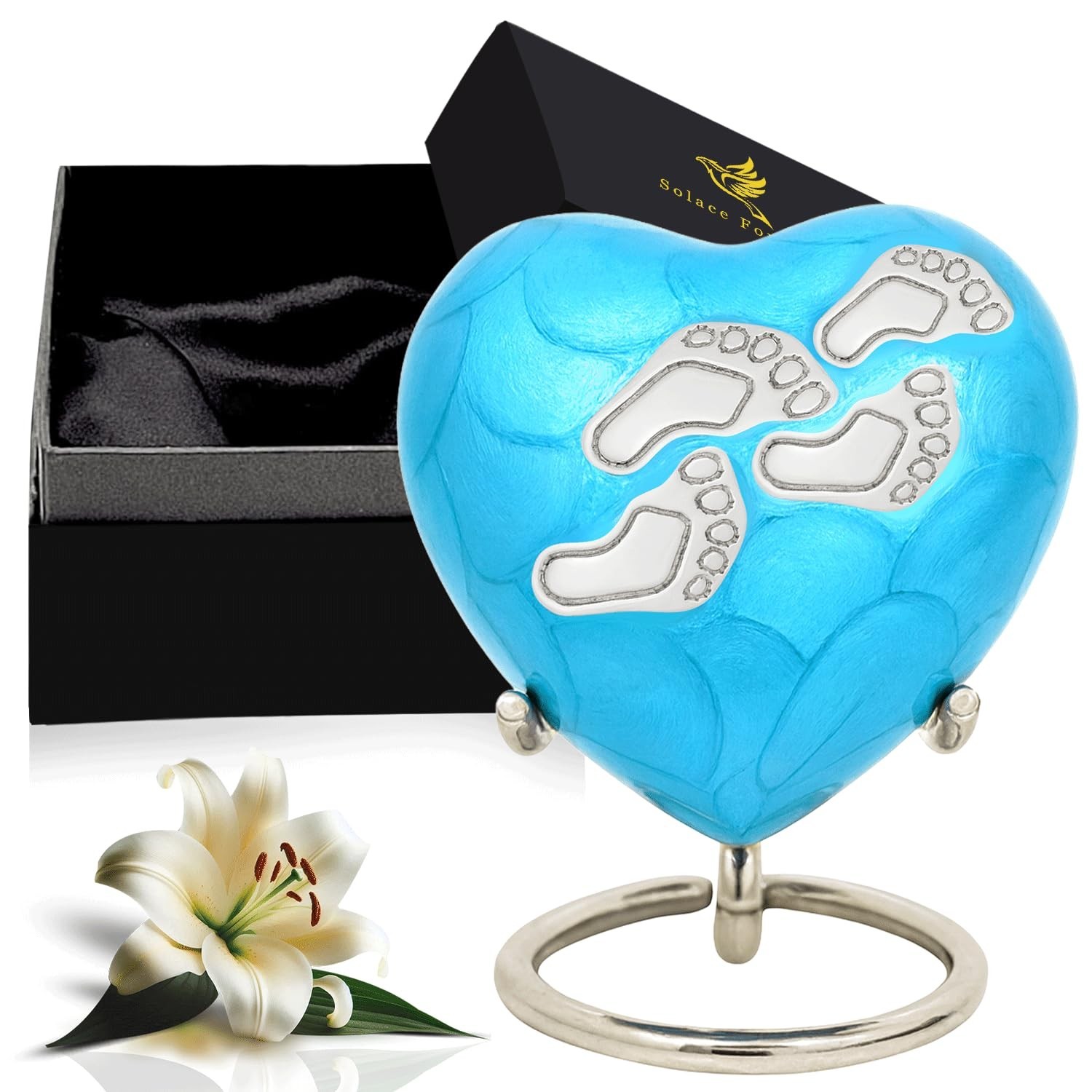 Baby Urns for Ashes Boy & Girl – Mini Urns for Baby Boy Ashes – Heart Shaped …