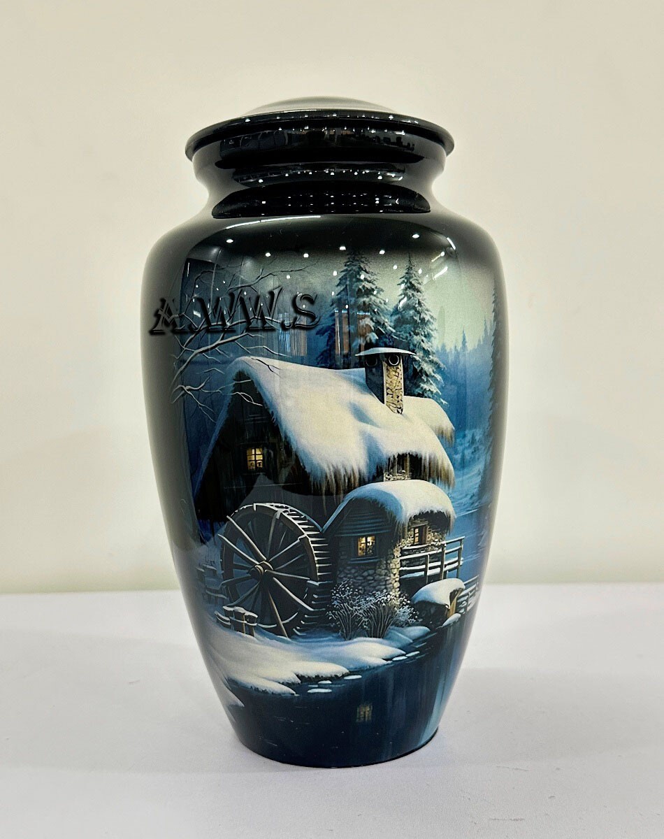 Memorials Cremation Urns for Human Beautiful Classic House Design Ashes Urn