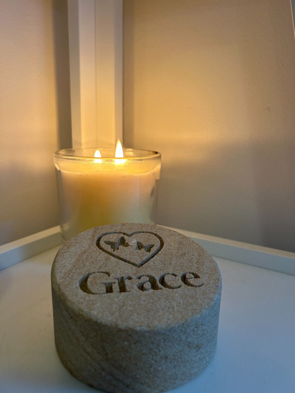 Memorial Keepsake – Personalised Sand stone