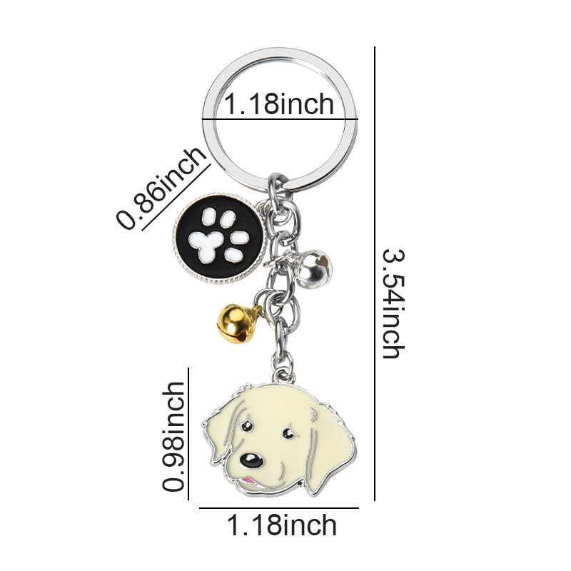 Cute Pet Dog Keychain Gifts for Women Men BFF Birthday Gifts for Best Friends