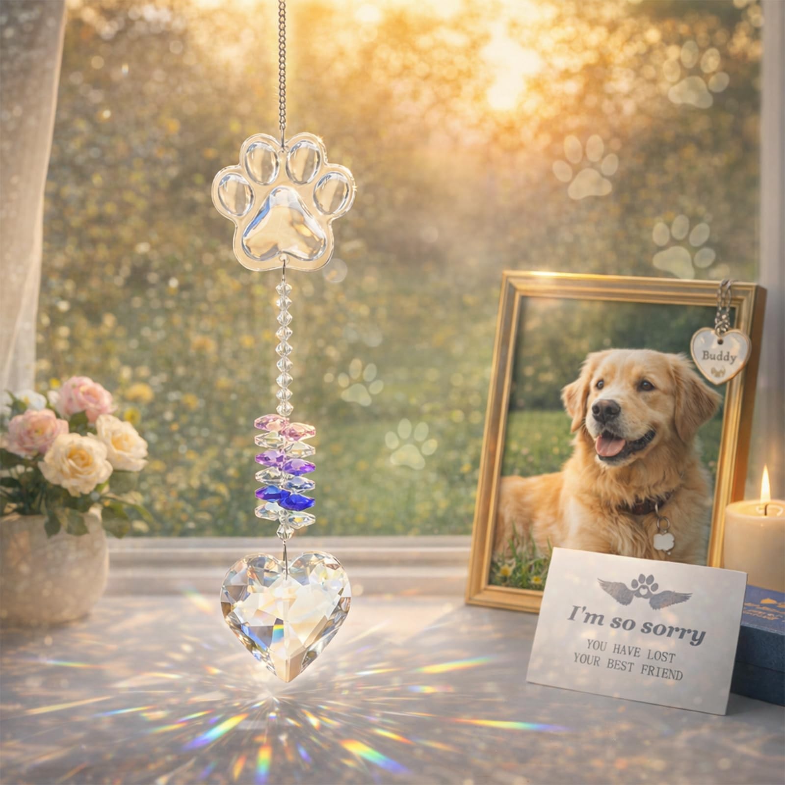 Dog Memorial Gifts for Loss of Dog, Thoughtful Loss of Dogs and Cats Sympathy…