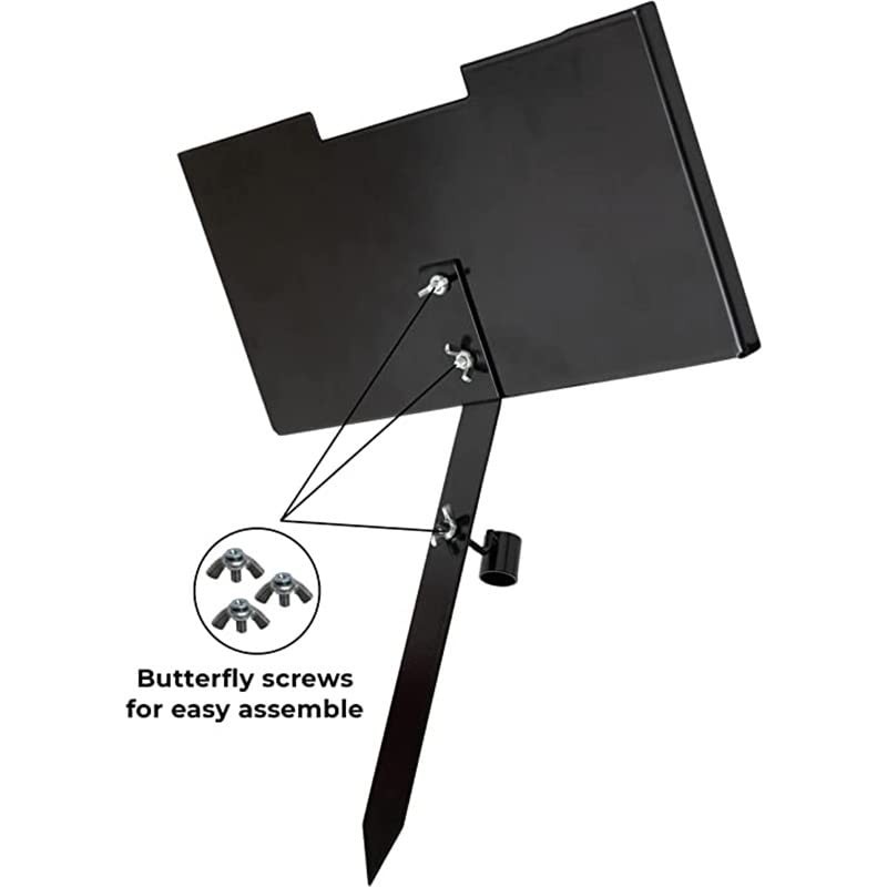 Heavy Duty Grave Marker Stand for 12×6 inch Plaque Memorial Stone Holder