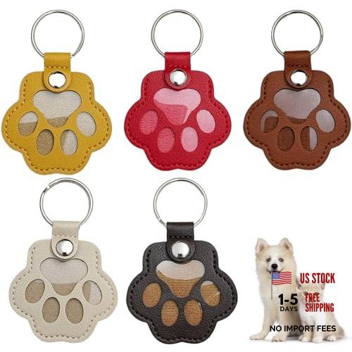 Cat Dog Hair Storage Keychain, Pet Hair Keychain, Black+brown+yellow+white+red