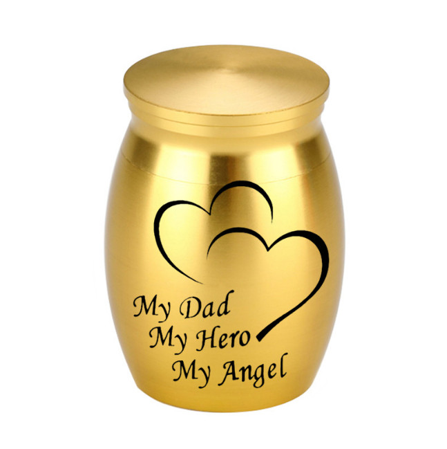 My Dad My Hero Angel Heart Mini Cremation Ashes Urn Funeral Memorial Keepsake