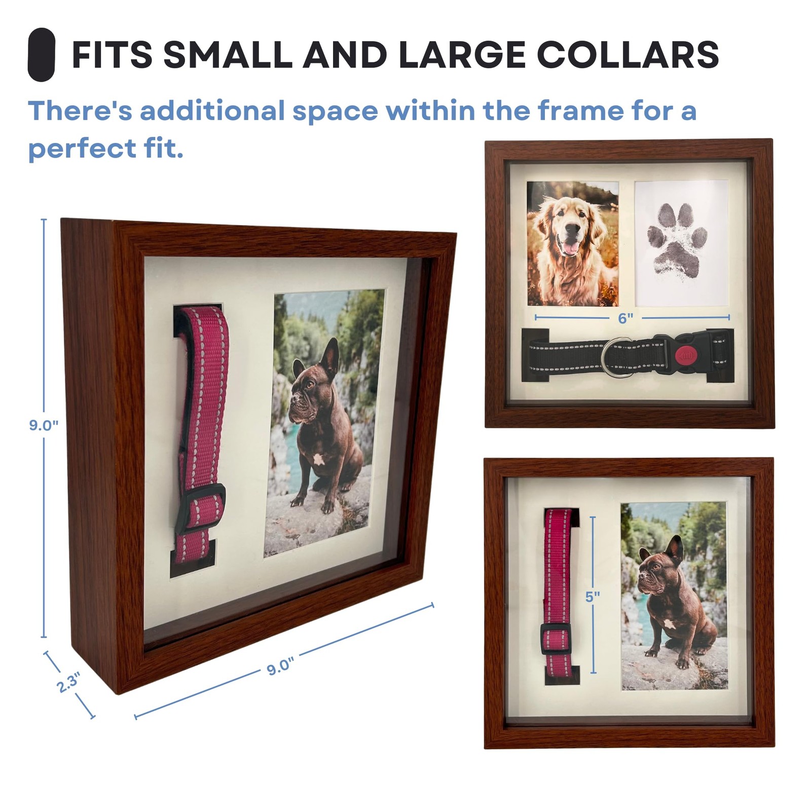 Memorial Picture Frame for Pets – Paw Print Kit – Remembrance for Dogs & Cats…