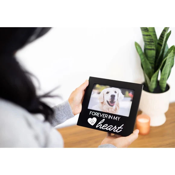 Pearhead Pet Forever In My Heart Memorial Keepsake Picture Frame, Color Varies