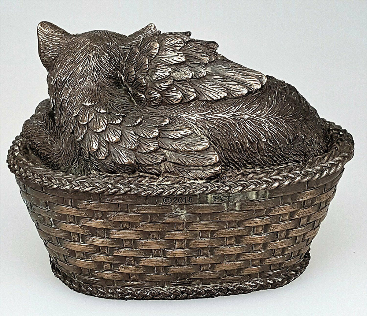 Angel Cat Sleeping Urn For Cremation Ashes Statue Pet Memorial Figurine