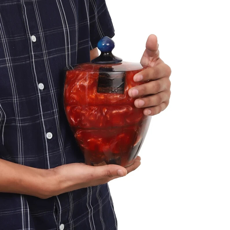 Wooden Urns for Human Ashes Adult Male Female – Cremation Urn Large Wood Urn Box