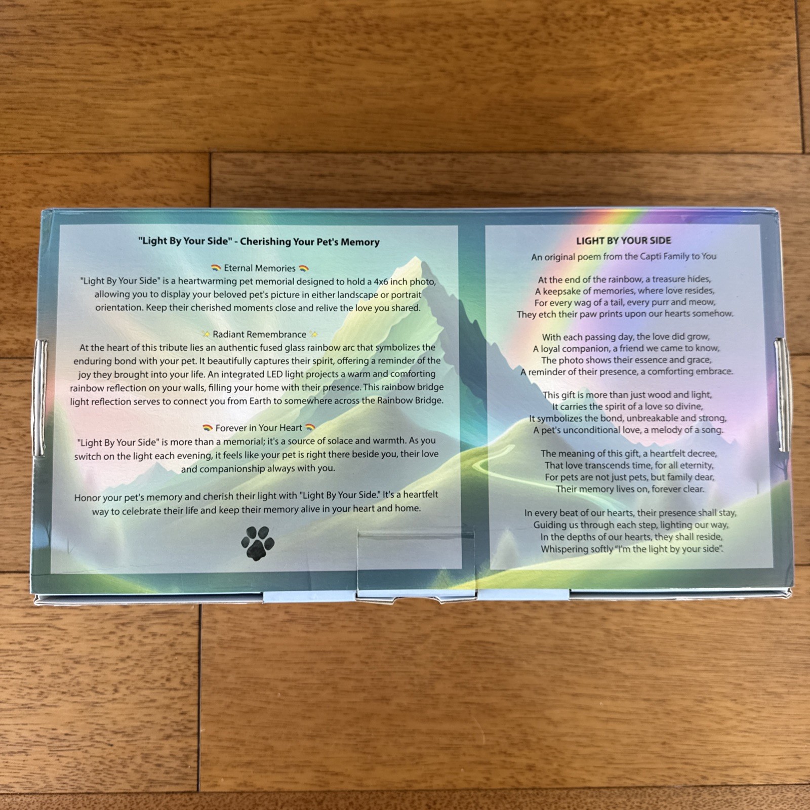 Capti Pets Rainbow Bridge Pet Memorial for Dog Moms and Dads BRAND NEW!