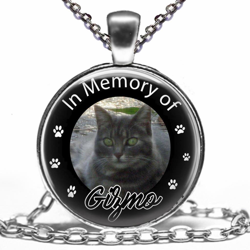 Custom Your Pet’s Photo Memorial Glass Pendant Necklace Handcrafted Personalized