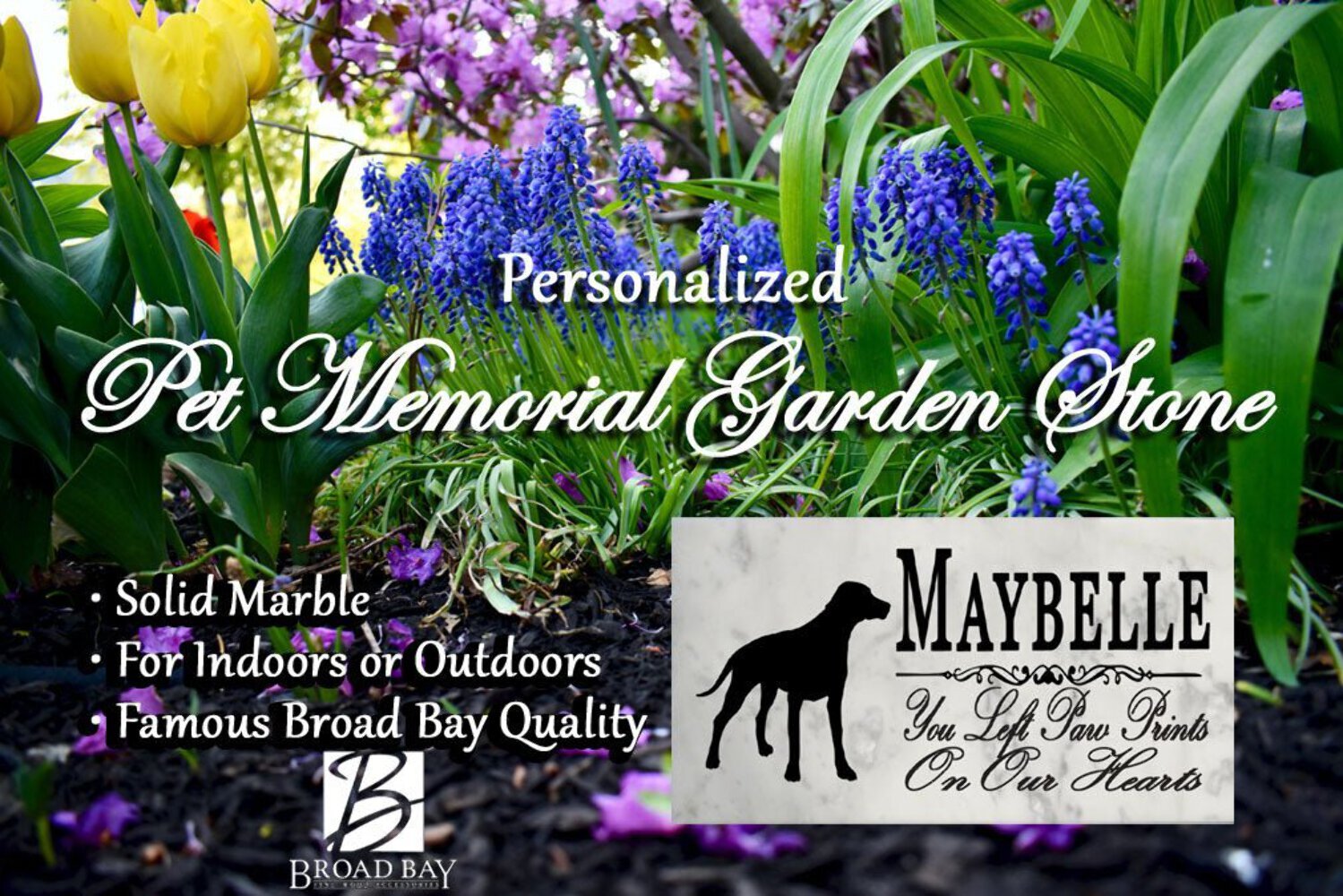 Dalmatian Memorial Stone Personalized Dog Garden Rock Grave Marker Outdoor or In