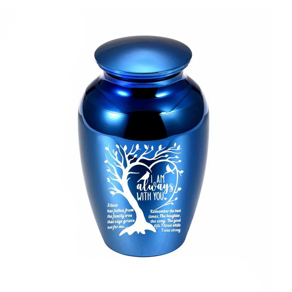 Small Cremation Urn Jar Holder Keepsake for Human Pet Ashes Memorial Funeral Box
