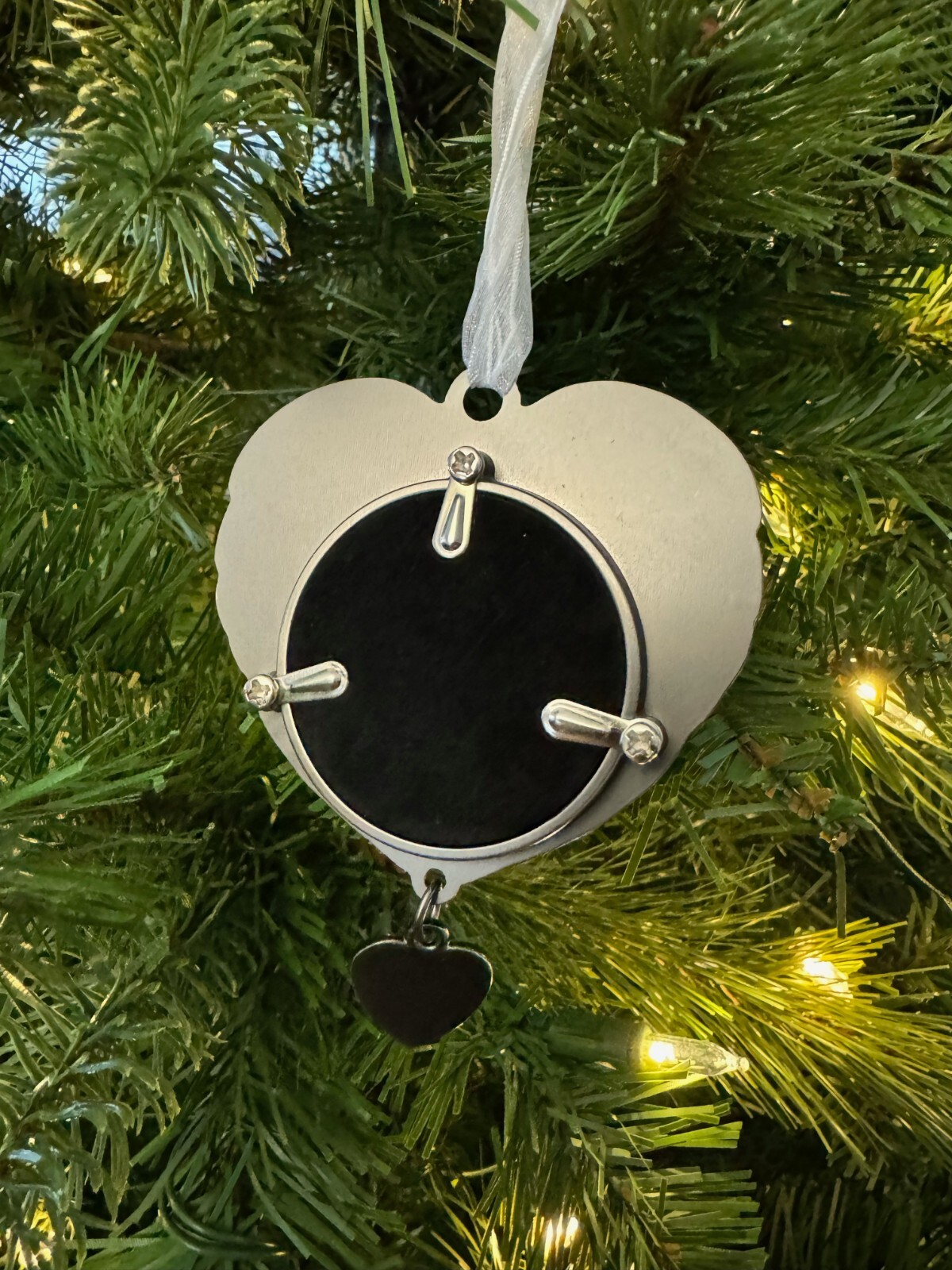 Pet Christmas Ornament W/ Photo Holder Angel Wing Memorial Rainbow Bridge Gift