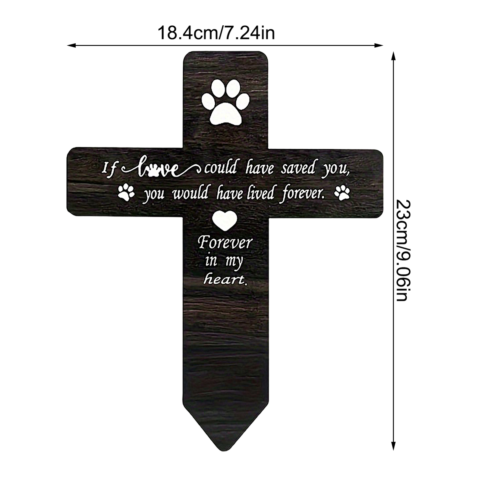Pet Memorial Graves Markers Dog Cemetery Garden Memorial Stake Grave Decor Cross