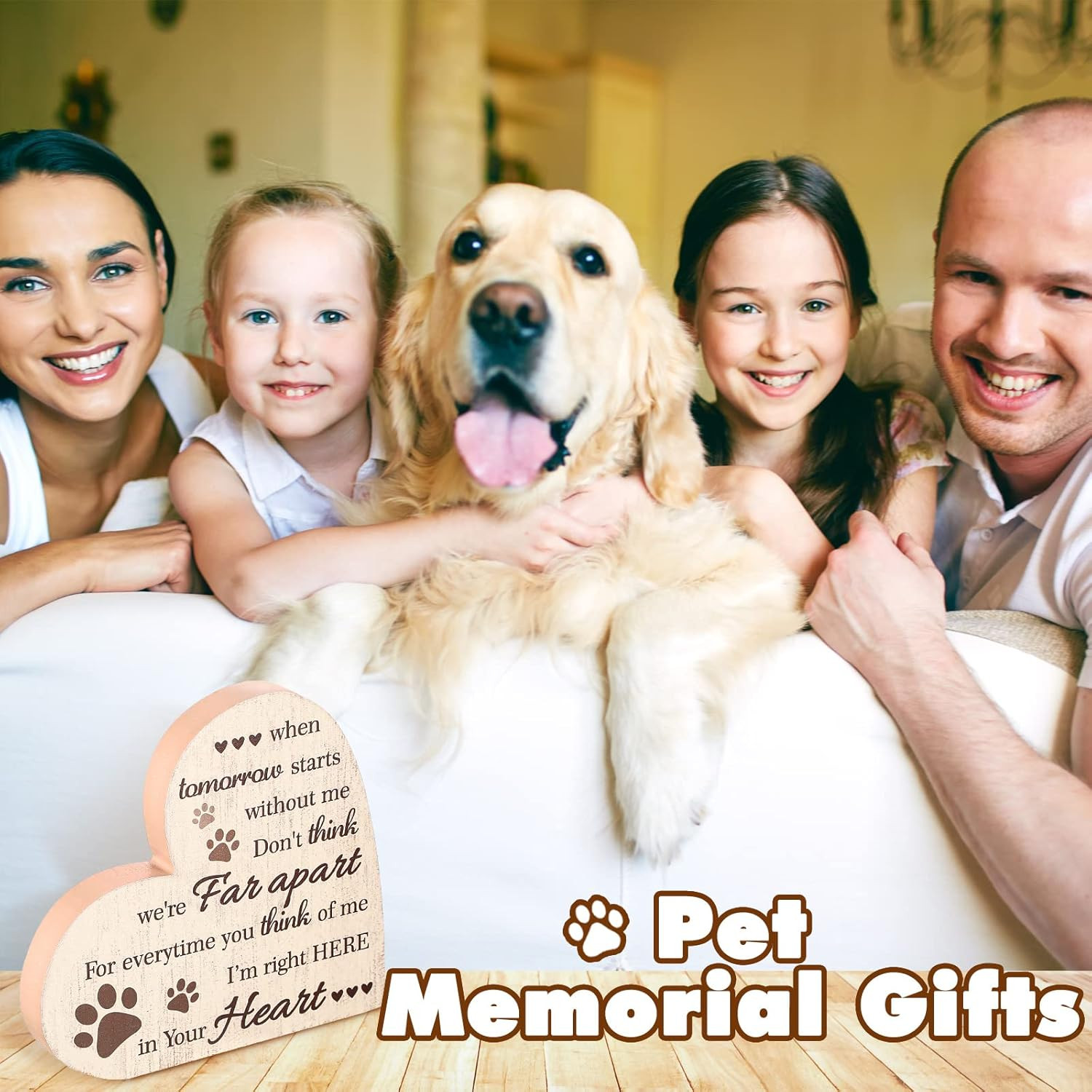 Dog Memorial Gifts for Loss of Dog Cat Sympathy Gift, in Memory of Dogs Cats Gif