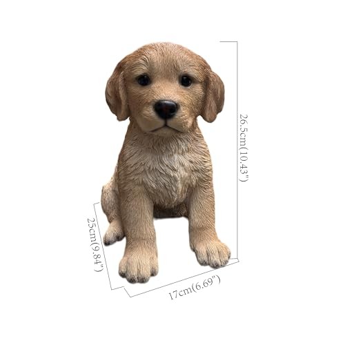 Hi-Line Gift Ltd. 10″ Golden Retreiver Puppy Statue