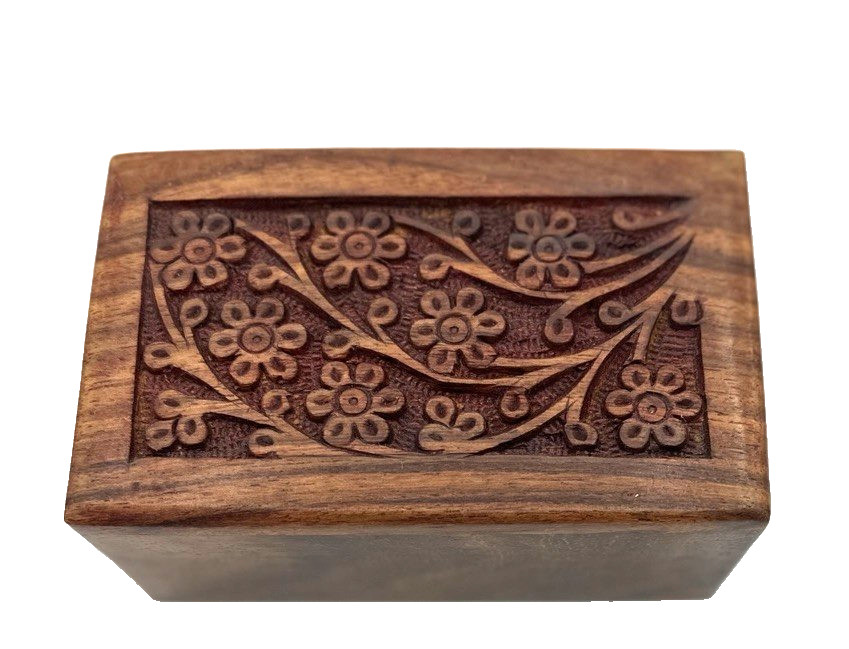 Wooden Tree of Life Cremation Box For Pets or Trinket Keepsake Box