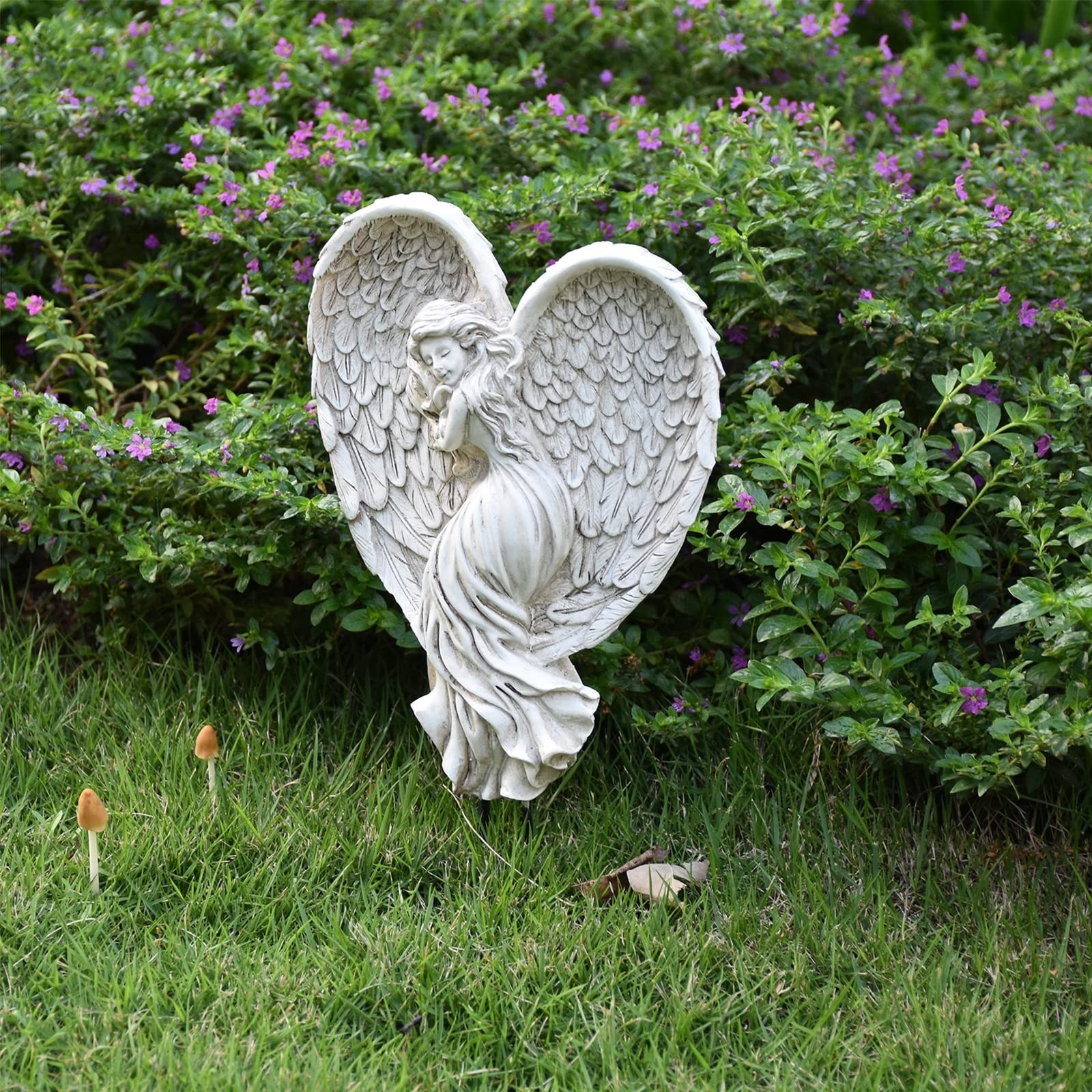 Sleeping Angel Garden Outdoor Statue Memorial Angel Figurine & Sculpture Memo…