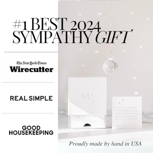 Modern Grief Gift, 40mm Crystal Ornament Rainbow Maker, Unique Memorialight