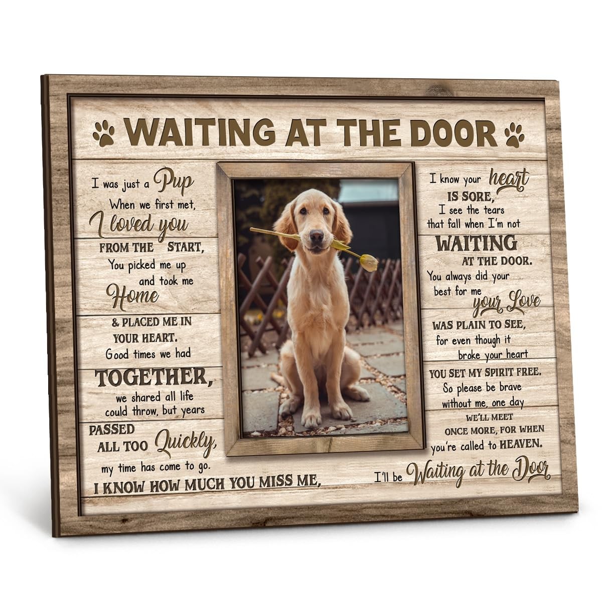 Kilyhome Dog Memorial – Pet Photo 8X10 Meaningful Quote In Loving Memory