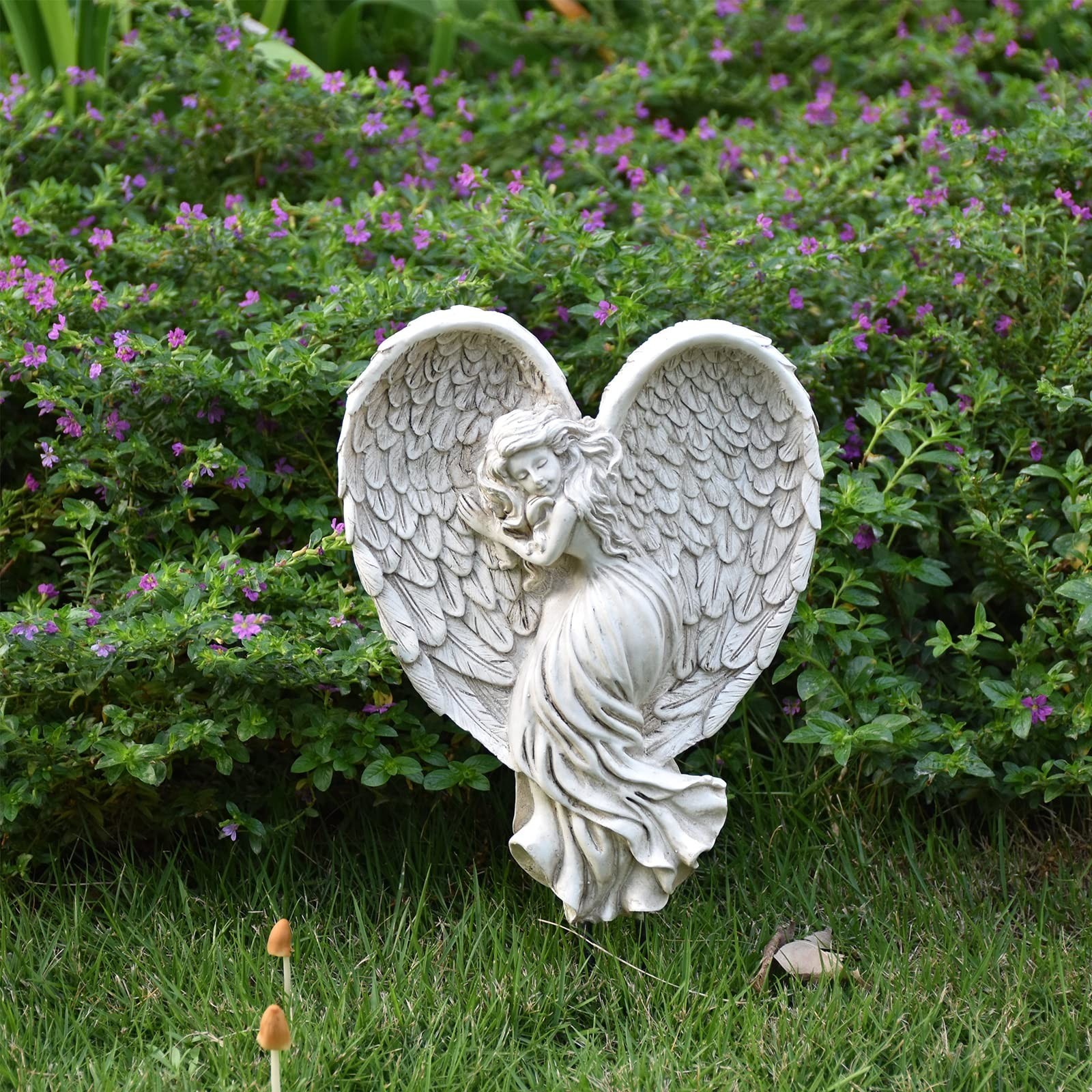Sleeping Angel Garden Outdoor Statue Memorial Angel Figurine & Sculpture Memo…