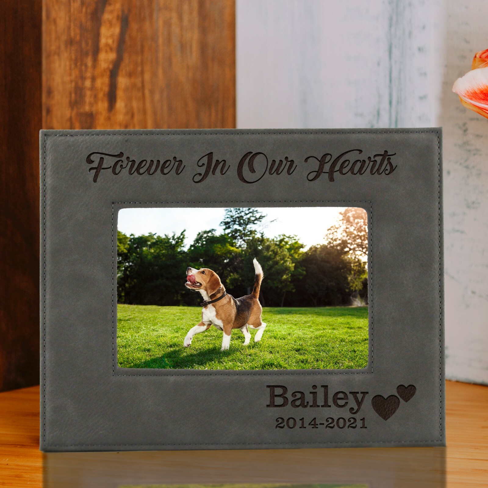 Custom Personalized Pet Loss Memorial Picture Frame