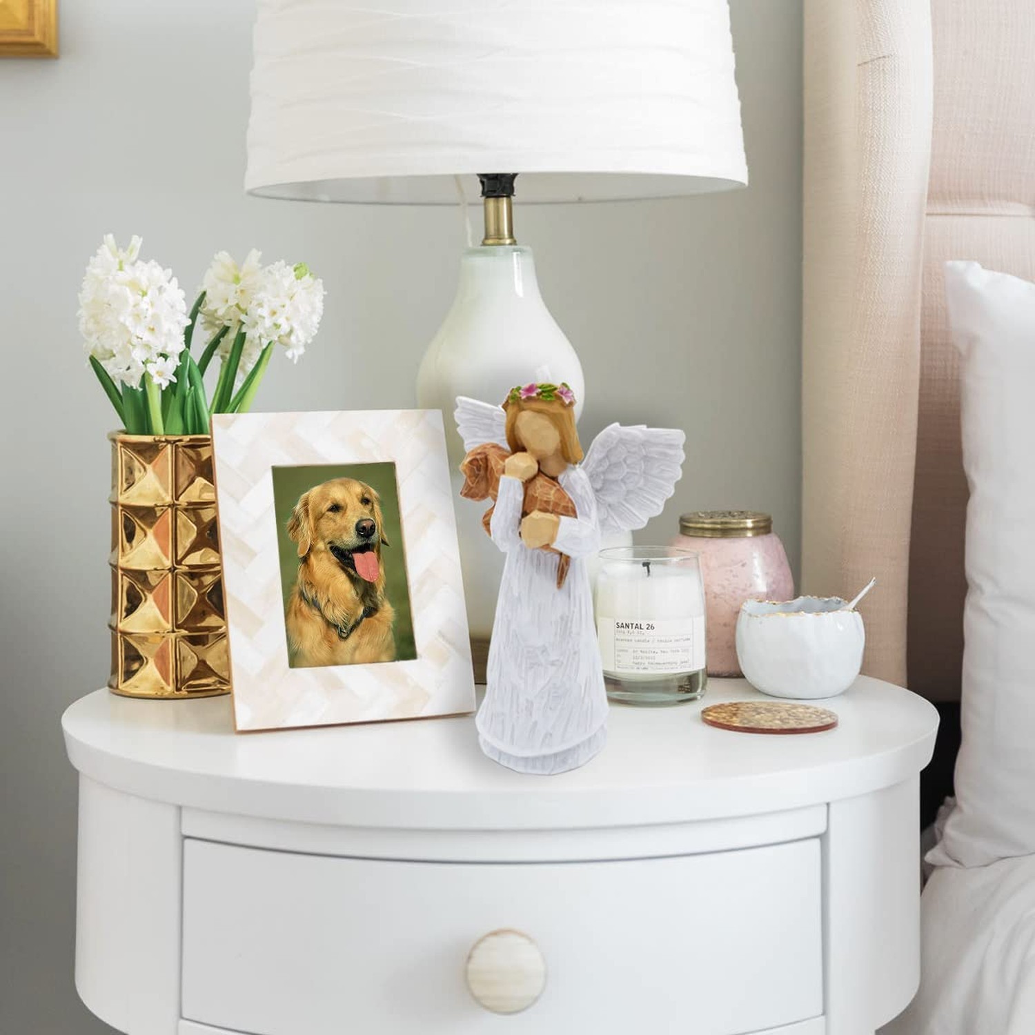 Anrkets Angel of Friendship Pet Memorial Gift – Dog Remembrance Angel Figu