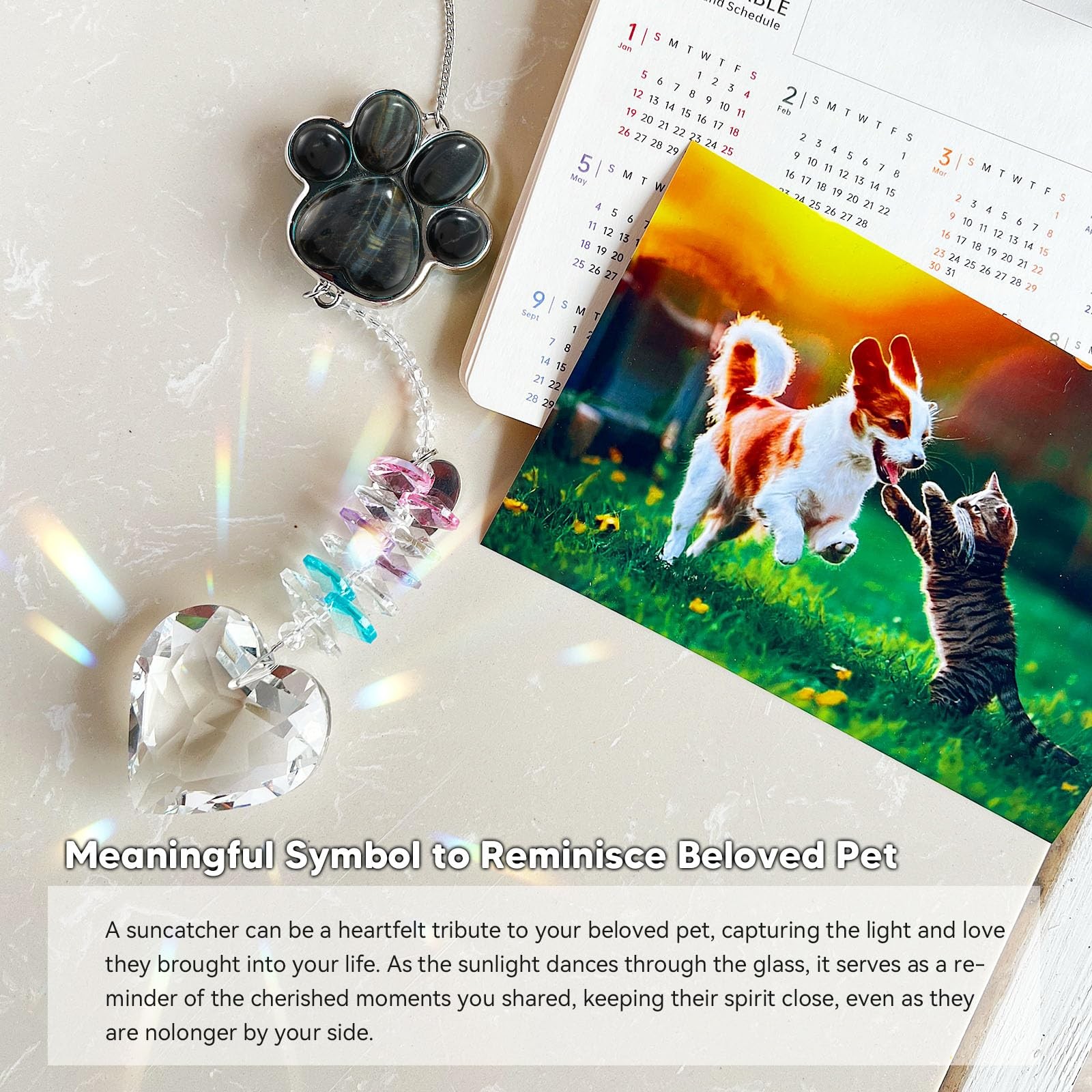 Dog Memorial Gifts, Pet Memorial Suncatcher, Loss of Dog Sympathy Gift