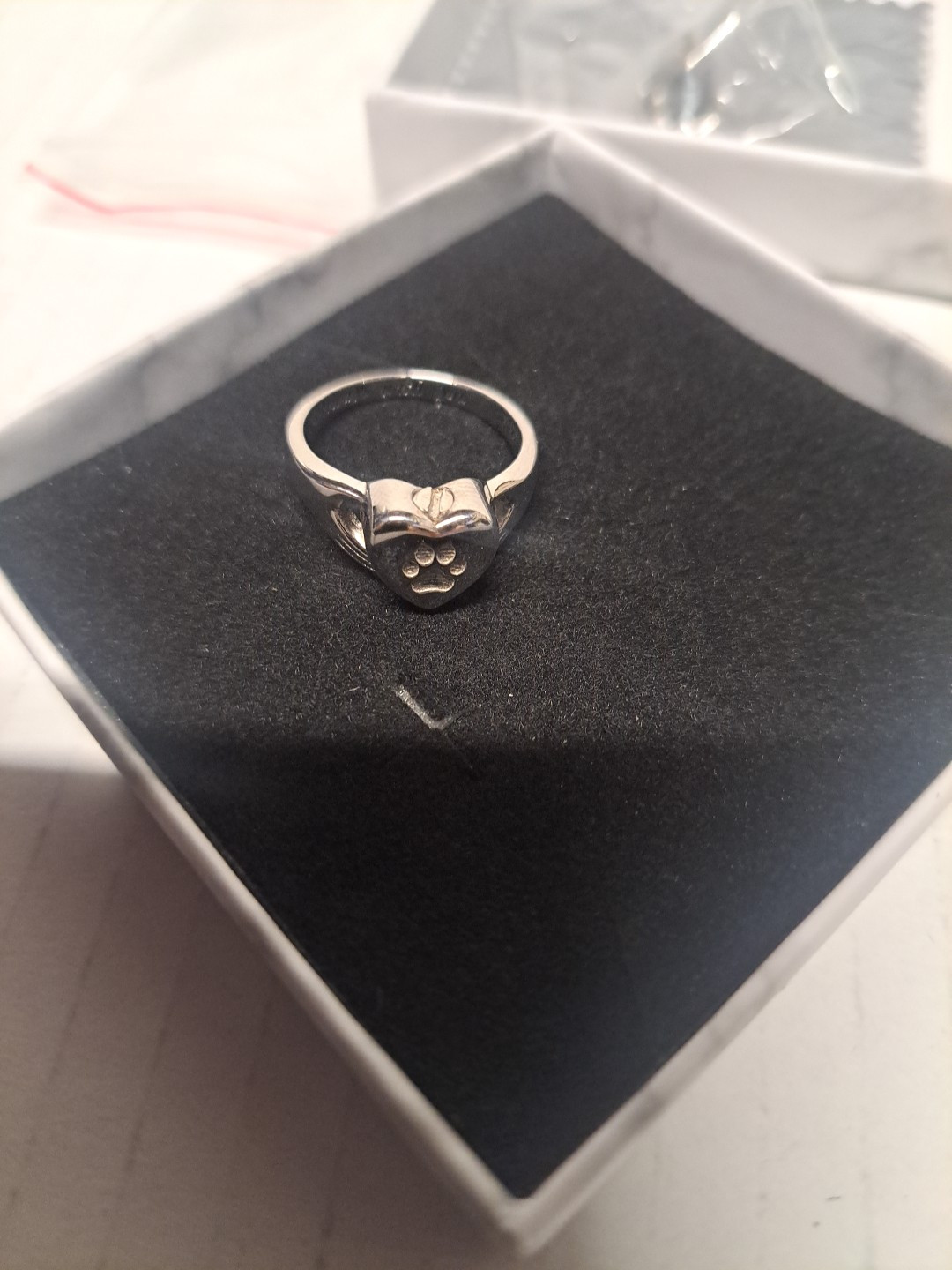 Sterling Silver Dog Urn Ring for Ashes Dog Memorial Keepsake Cremation…