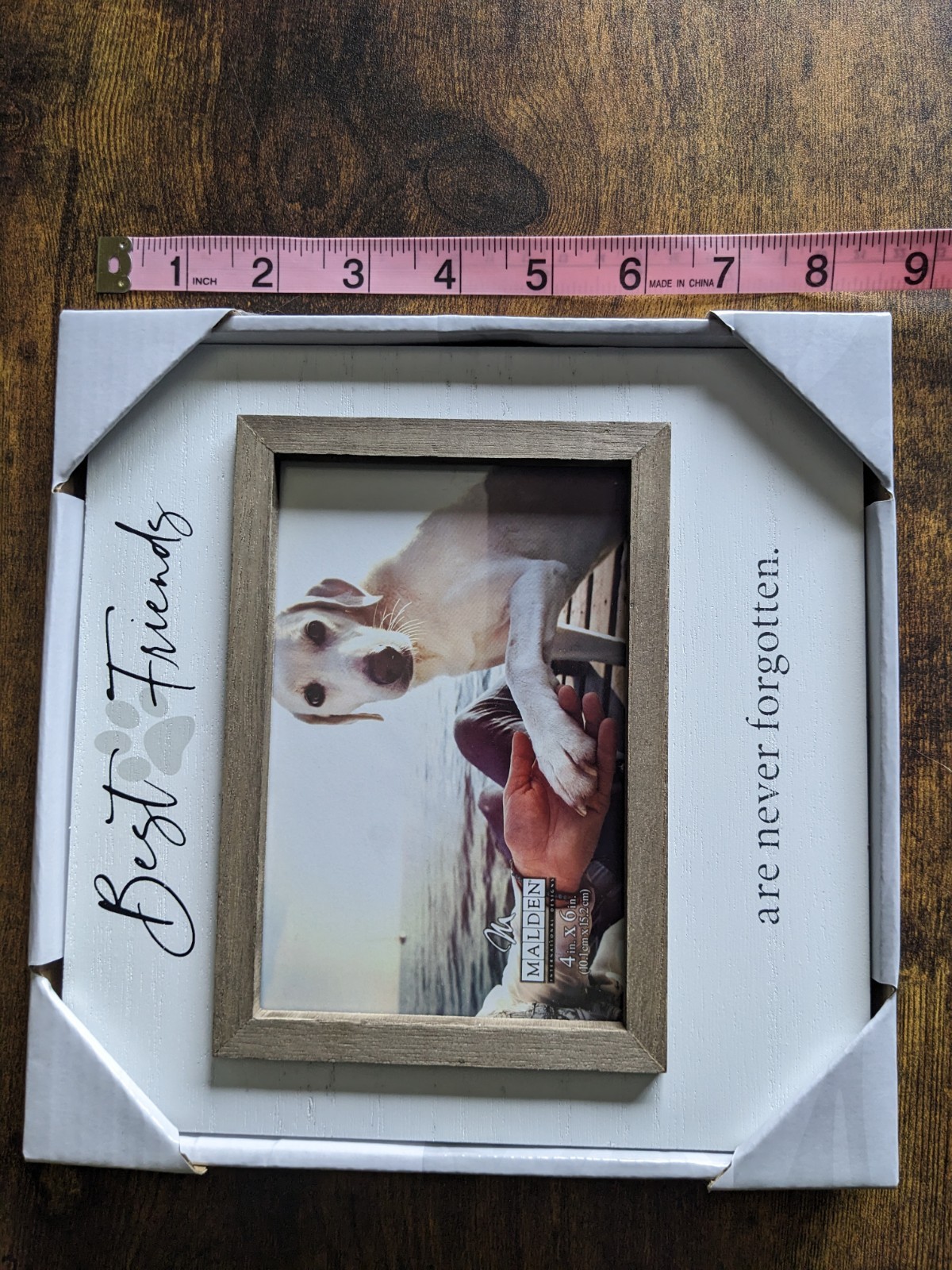 Puppy Dog Best Friend Memorial Photo Frame 4×6 Print Pet White New In Package