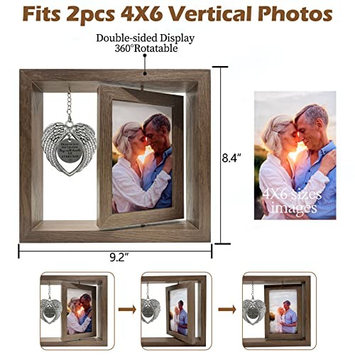 Memorial Picture Frame 4X6 for Loss of Loved One Gifts, Sympathy Photo Frame