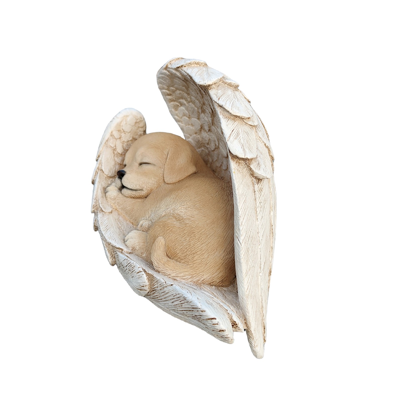 Angel Dog Garden Statue Puppy Sleeping Pet Memorial Bereavement Gift