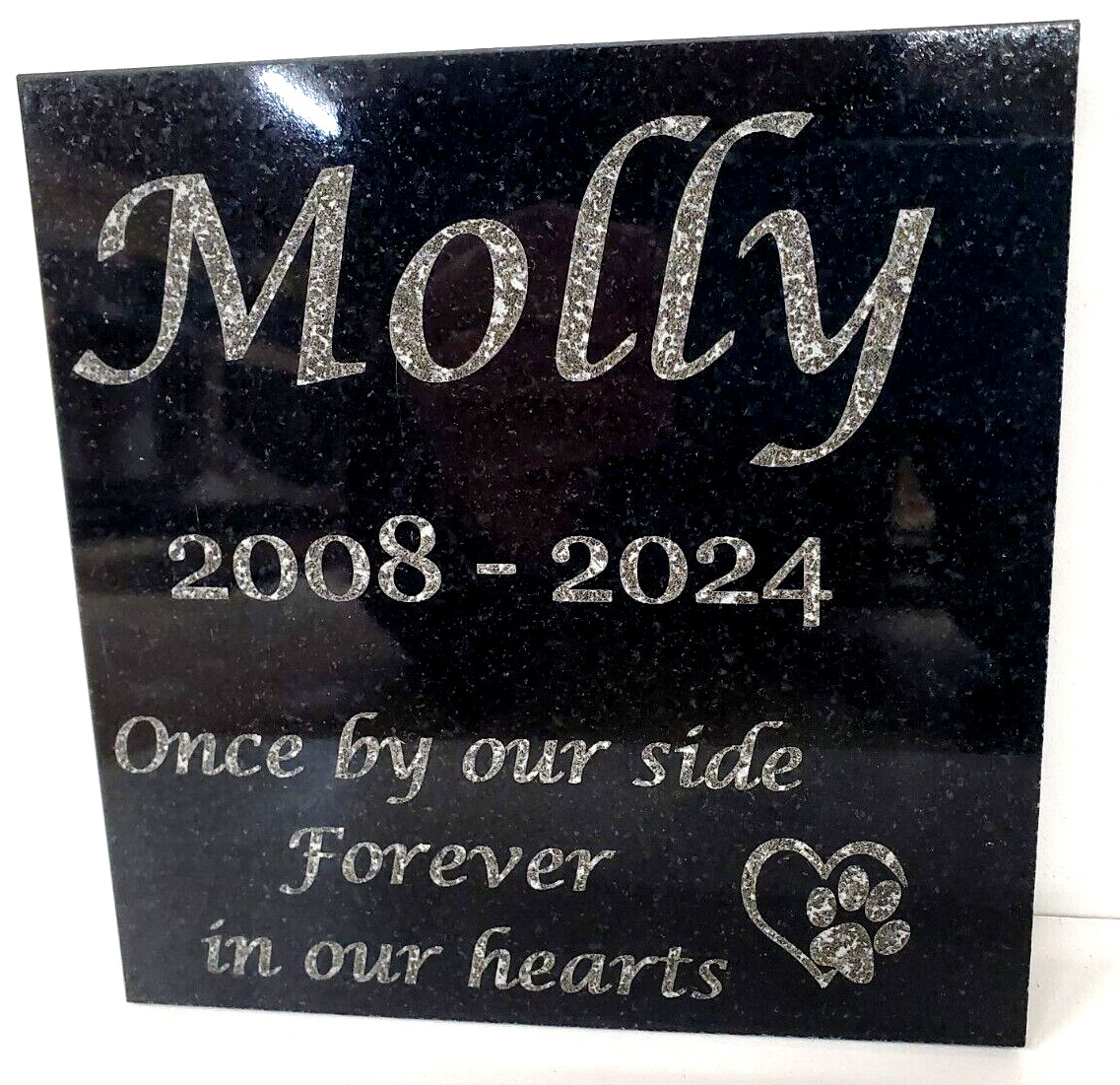 Pet Memorial Grave Stone Garden Headstone Cemetery Marker for Cat or Dog d2