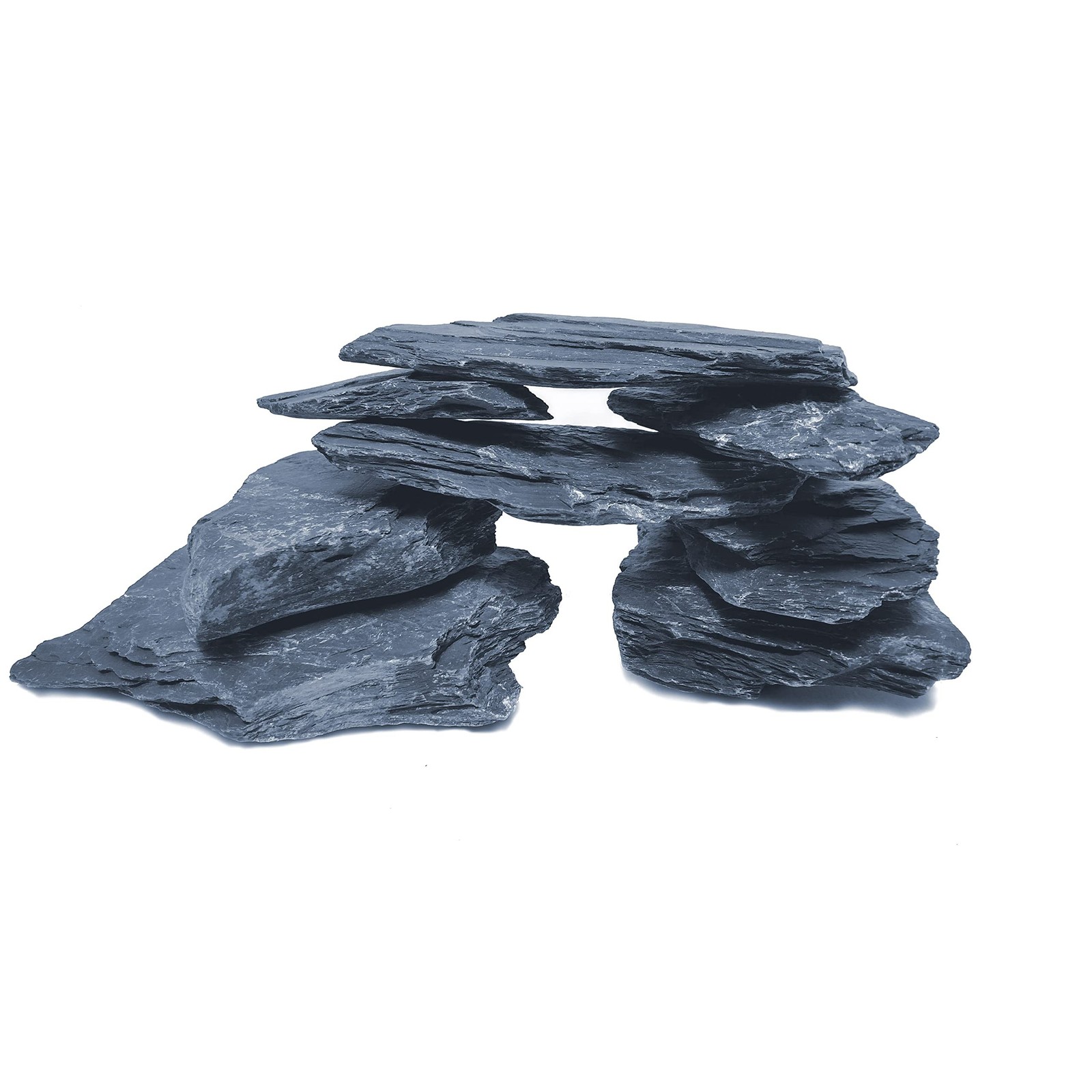 Natural Slate Stone 5 to 7 Inches – USA Sourced and Packaged for Aquascaping …