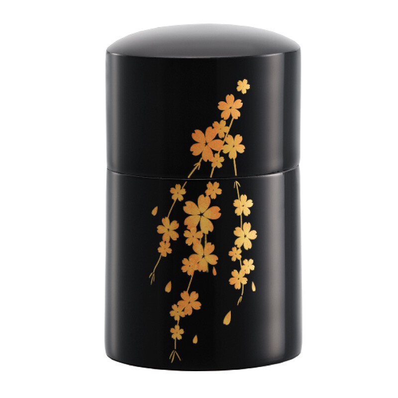 Makie Cherry Blossom (Sakura) Small Keepsake Urn for Human Ashes Lacquer decorat
