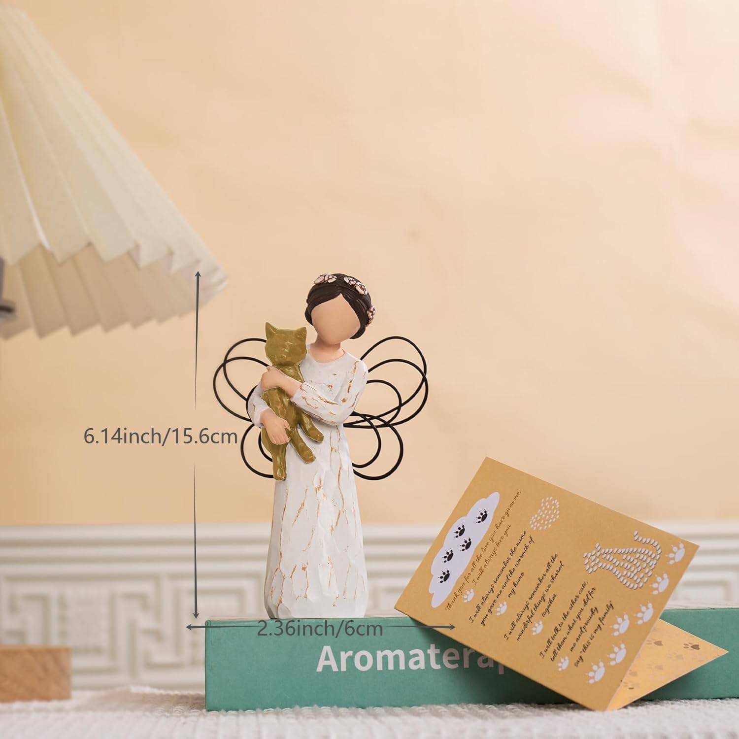 Cat Memorial Gifts, Angel Figurine Statue for Cat Lovers in Memory of Their B…