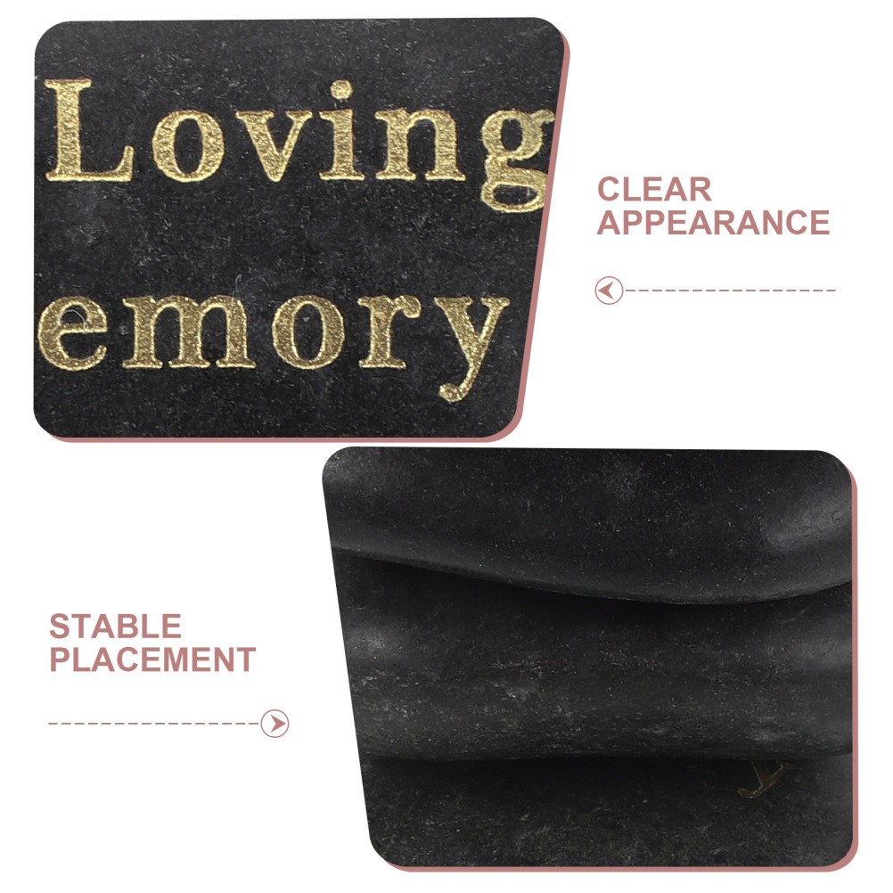 5 Pcs Memorial Ornament for Garden Stone Grave Stones Bereavement