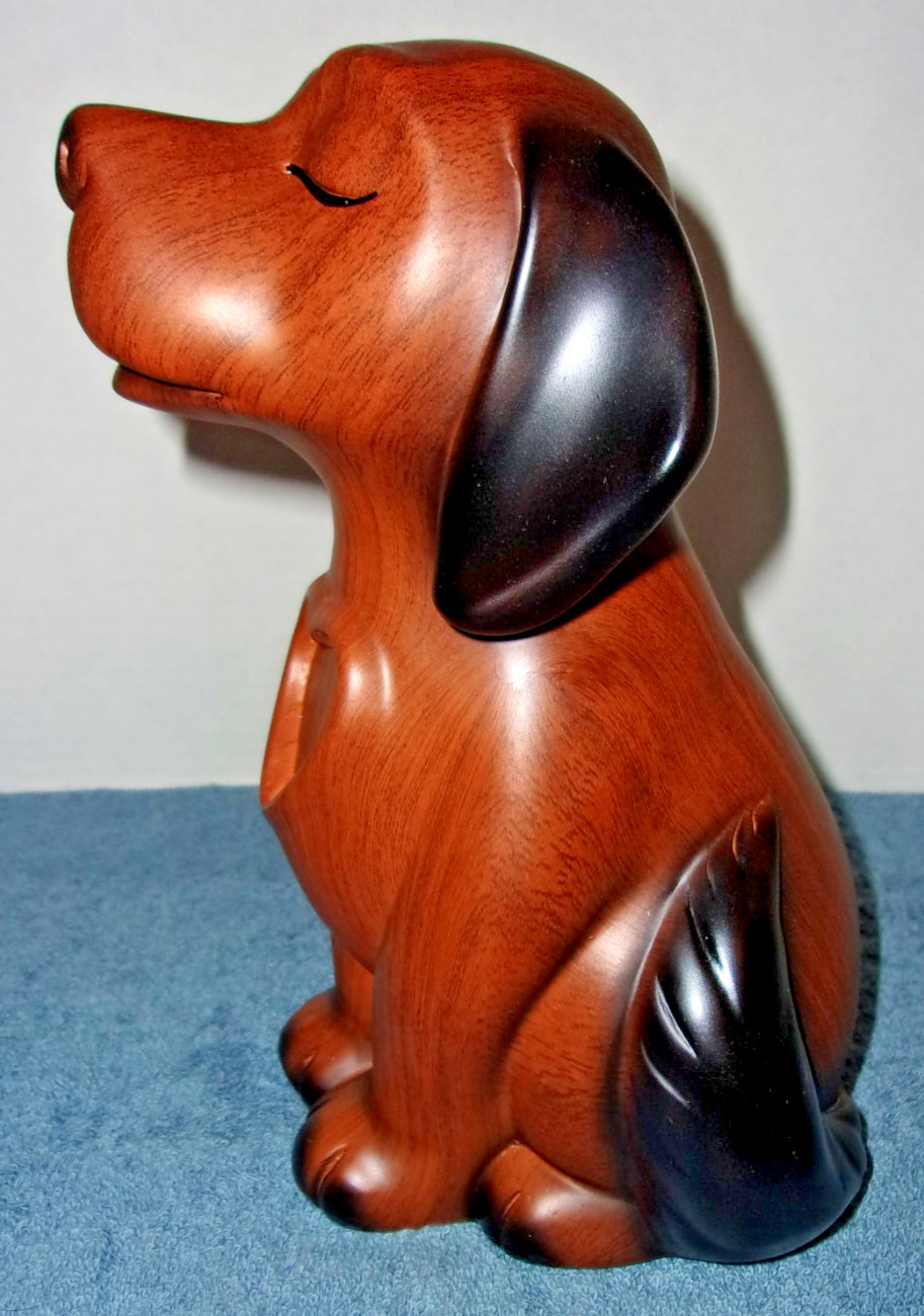 DOG PET RESIN DOG SHAPED URN CREMATION PERSONALIZE MEMORIAL 8″ NEW IN BOX